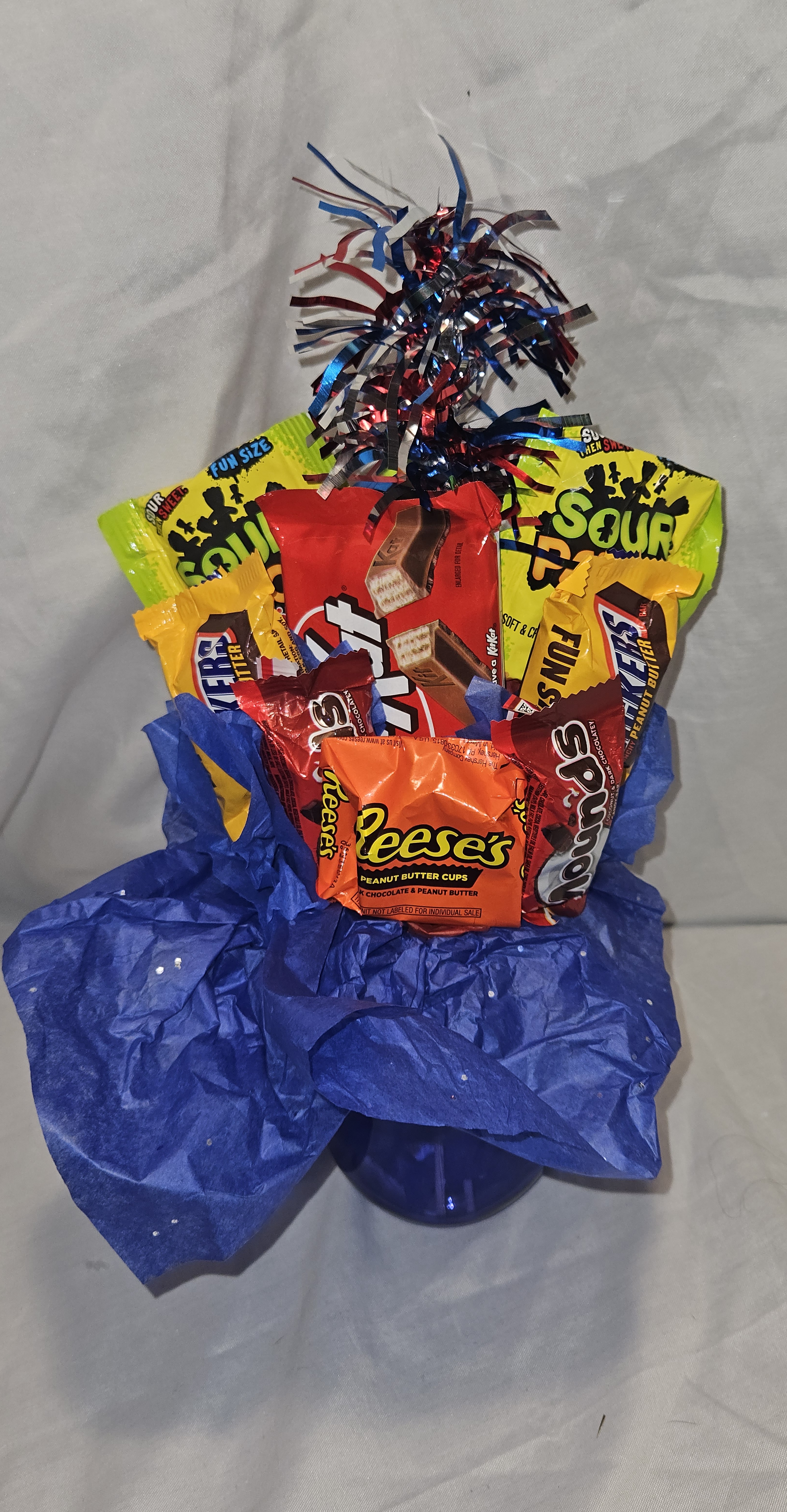Red, White & Blue (Small #2) candy bouquet