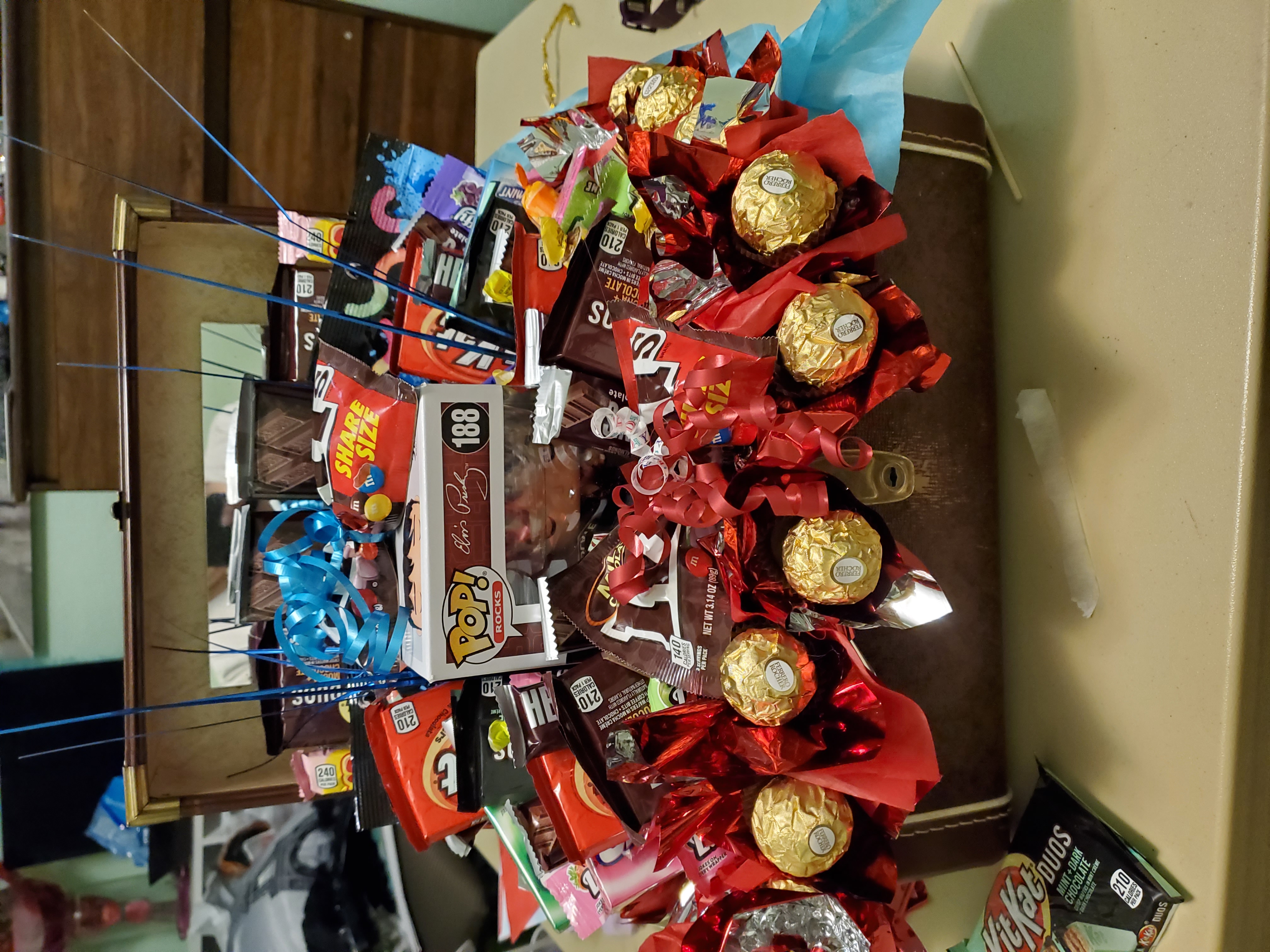 Custom Sweet 16 candy bouquet